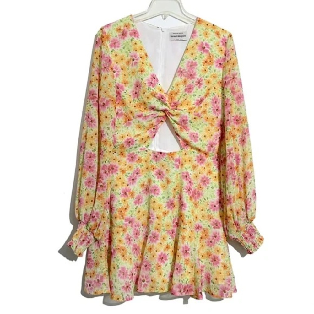 Finders Keepers Floral Dress with Knot Detail